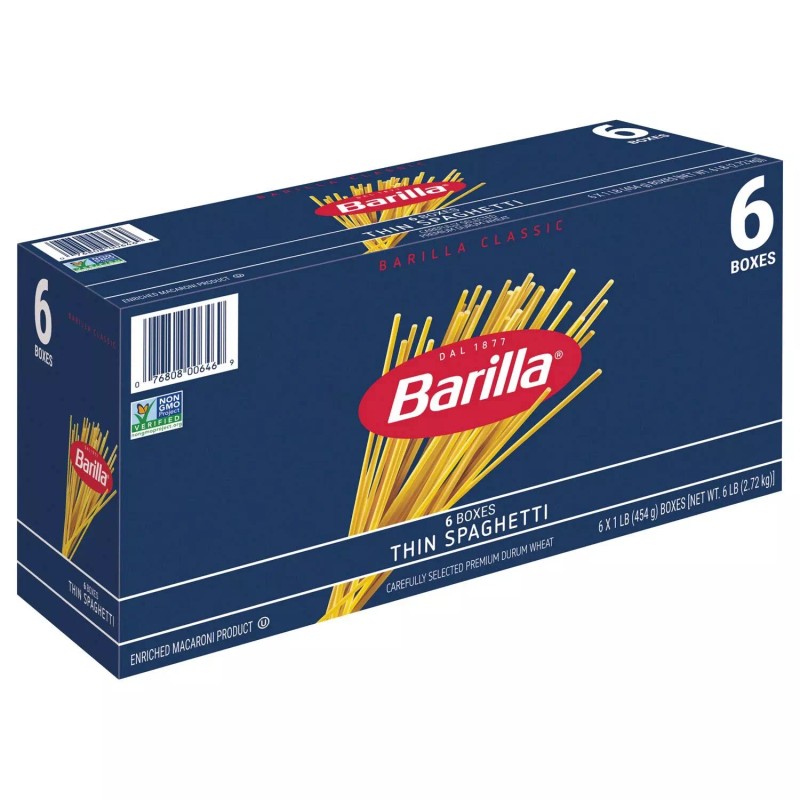 Barilla Pasta Thin Spaghetti 16 oz., 6 pk.