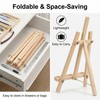 4 Pack Tabletop Wooden Easels, 11.8 Inch Adjustable Foldable