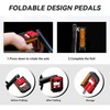 KABON Bicycle Pedal Foldable Non-Slip Bicycle Pedal Set with Reflectors