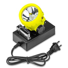 Yongkist Safety Mining Light Headlamp Explosion Proof Coal Miner Headlight Mining Light Waterproof Coon Hunting Lights Rechargeable Coal Work Light for Hard hat (Yellow)