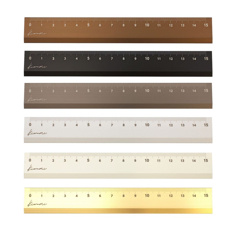 Kyoei Plastic KLR-15-SI Pole LR Aluminum Ruler 5.9 inches (15