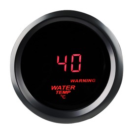 WATERWICH 2inch 52mm Car Water Temperature Gauge 40-120 °C Water Thermometer Meter Kit DC12V with Sensor for Truck Marine Vehicle Automotive