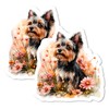 Yorkshire Terrier Magnet 4 Inch 2-Pack– Strong Vinyl Decorative Animal