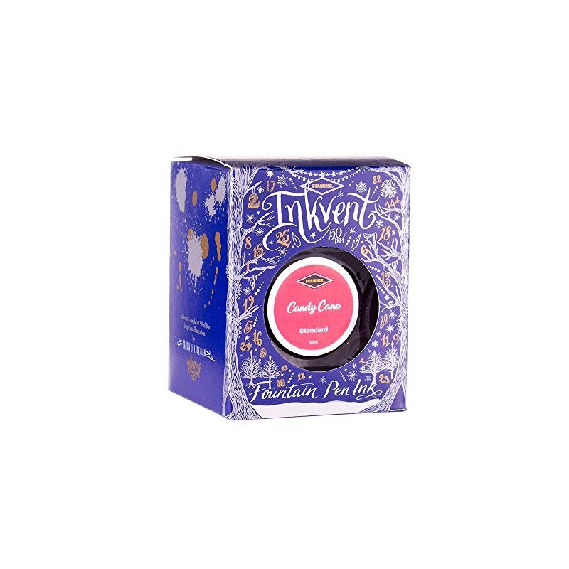 Diamine - Fountain Pen Ink, Candy Cane, 50ml, Inkvent, Blue