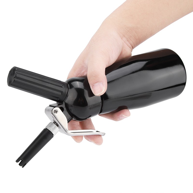 250mL Portable Red Aluminum Whipped Dessert Cream Butter Dispenser Whipper