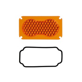 Baja Designs Lens Kit for S2 Series LED Light Bar - Optical Lens with Silicone O-Ring, Easy Installation, Waterproof, Dustproof (Work Scene Beam, Factory Amber)