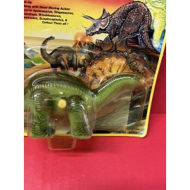 Unbranded Windup Brontosaurus/ chinasaur toys Carded Toy. UK 90s