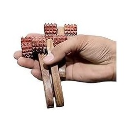 RUBY PERL Wooden Massager for Hair Growth | Acupressure Roller Massager | Head Massager | Original Inventor | Sheesham Wood