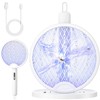 YISSVIC 2 in 1 Mosquito Killer Racket, 4000V Foldable Electric