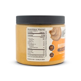 Nutty Novelties Butterscotch Peanut Butter - High Protein, Low Sugar Healthy Peanut Butter - All-Natural Peanuts Free of Cholesterol, Preservatives & Salt - 2 x 15 Ounces