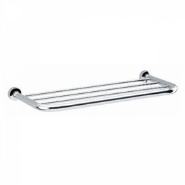 Bathroom Towel Rack 1 Tier Chrome Round A
