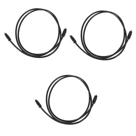 Gatuida 9pcs Od Optical Audio Cable High-Fidelity Fiber Audio Cable for Tv and Amplifier for Home Theater Systems Plated Connectors Lossless Signal Transmission