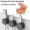 Cord Ogranizer, 6PC Cable Clips Self-Adhesive Magnetic Cord Holder Clip,
