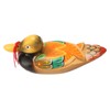 1 Pair Wooden Mandarin Duck Ornament Water Based Paint Romantic