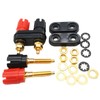 WANGCL Pack of 4 Speaker Binding Posts Banana Plug Socket