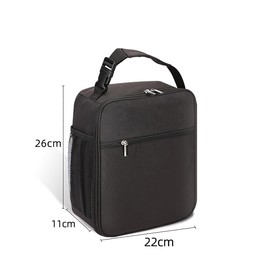 HZNOO Insulated Lunch Bag for Men and Women, Leakproof Lunch Box with Mesh Pockets for Work, Gym, Travel or Camping, Lightweight and Easy Clean