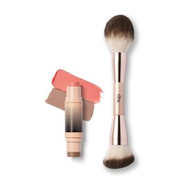 DIBS Beauty Desert Island Duo + Duo Brush Face TikTok Viral Bundle:_Desert Island Duo 2 + Duo Brush