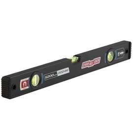 CHANNELLOCK 24-Inch, Professional-Grade Magnetic Aluminum Box Level with Solid Block Acrylic Vials, 5200-0024M
