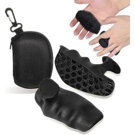 Simsky Weight Lifting Grips for Men Women Deadlift Rowing Ergonomic Training Rubber Grip Pads for Palm Protection Fingerless Training Gloves for Men Training