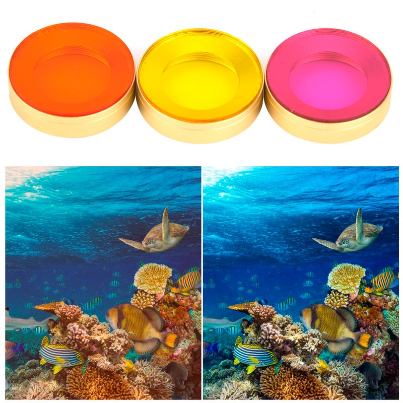 Optical Glass Waterproof Underwater Diving Lens Filter Kit for Dji