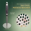 Dynaeuty Potato Masher, Stainless Steel Potato Press with Non Slip
