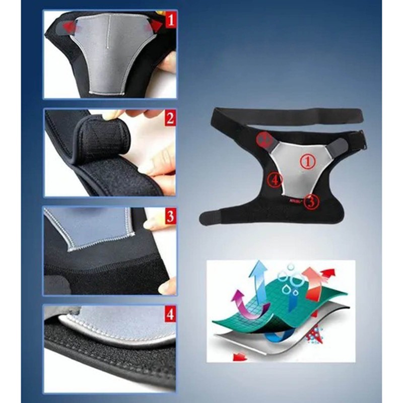 Shoulder Brace Lightweight Adjustable Single Shoulder Support Brace for Muscle