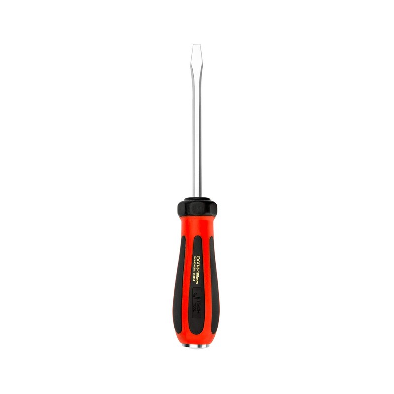 Jetech Striking Cap Go-Through Slotted Screwdriver, S2 Steel Flathead with