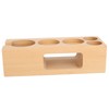 Coffee Tamper Base Multifunction Beech Coffee Distributor Tamping Station Accessories