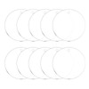 MECCANIXITY Acrylic Keychain Blanks, 2.5 Inch Round Clear Disc Ornaments