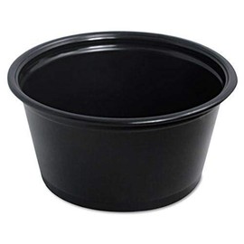Dart 200PCBLK 2 oz Black PP Portion Container (Case of 2500)