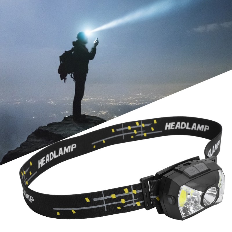 XPG+COB Headlamp Motion Sensor USB Rechargeable Head Lamp Waterproof Headlight