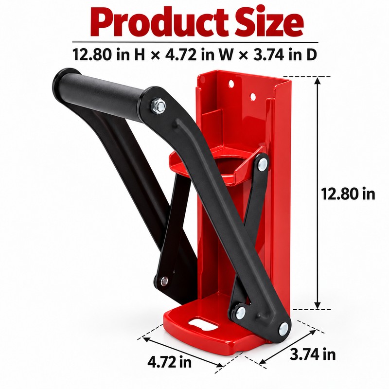 16 oz Wall-Mounted Can Crusher for Recycling – Manual Aluminum