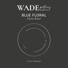 Wade WA967015BLU Blue Floral Pasta Bowl with Pale Blue &