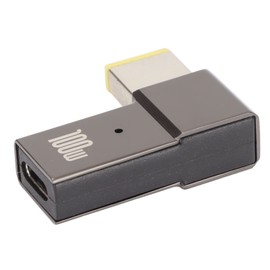 100W 5A PD USB C Female Input to Slim Tip Adapter for Lenovo Yoga for ThinkPad X1 Carbon T Series Z Series X Series E Series