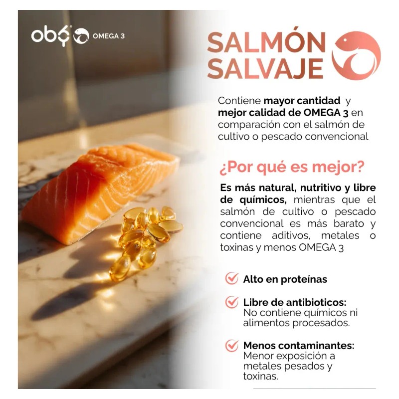 Omega 1300mg Aceite Salmon Oil Ultra Puro Alto Epa Dha