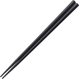 Fukui Craft Chopsticks, SPS Resin Chopsticks Made in Japan, Dishwasher Safe, Ebisu Musube, Pentagonal Chopsticks Black, 8.9 inches (22.5 cm)