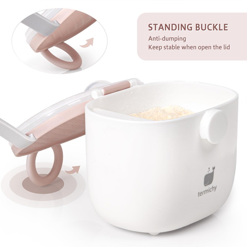 Termichy Baby Formula Dispenser, Portable Formula Dispenser Container with Scoop