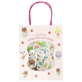 Sunstar Stationery Atsume Animal Crossing Seal with Paper Bag Pink S2274183