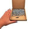 SKIR'CO (100 pcs) Zinc Plated Steel Wood Screws 3.5 x