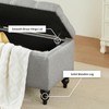 Busaurus Storage Ottoman Bench 50.2 Inches, Upholstered End of Bed