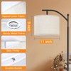 OUTON Beige Drum Lamp Shades for Floor Lamps, 11" Top
