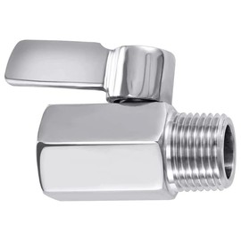 Fitvell 2Pcs 316 Stainless Steel Mini Ball Valve 1/2" NPT Male to Female Thread Shut Off Valve for Water,Oil and Gas