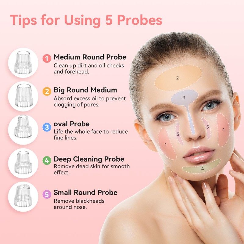 Blackhead Remover Pore Vacuum Upgraded Facial Pore Cleaner Electric Comedone