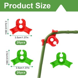 AEIOPRS Pack of 40 Plant Benders LST Clips 90 Degree Low Stress Training Plant Clips Plant Trainer for Bendable Plant Stems