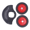 Fockety String Trimmer Wheels, Adjustable Support Wheels with Guard, Universal
