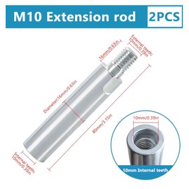 Angle Grinder Extension Connecting Rod Set, M10 Thread Extension Rod, Power Tool Extension for Rotary Polishers, Grinding Discs, Electric Polisher Accessories, Durable Angle Grinder Extension