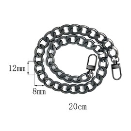 Belvanr Bag Chain 8 Pieces Gold Bag Chain Metal Handbag Chain Purse Chain Strap Handbag Chain Strap Extender Flat Chain Strap Purse Chain Bag Straps with Metal Buckles