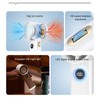 Handheld Fan LED Display Power Adjustable Portable Fan Night Light