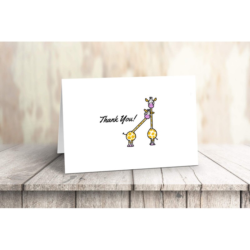 Stonehouse Collection Giraffe Thank You Note Card Set – Mama
