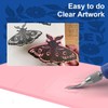 Falling in Art 4 x 6" Pink Rubber Carving Blocks,